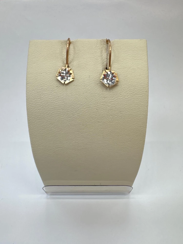 Серьги из красного золота 585 пробы