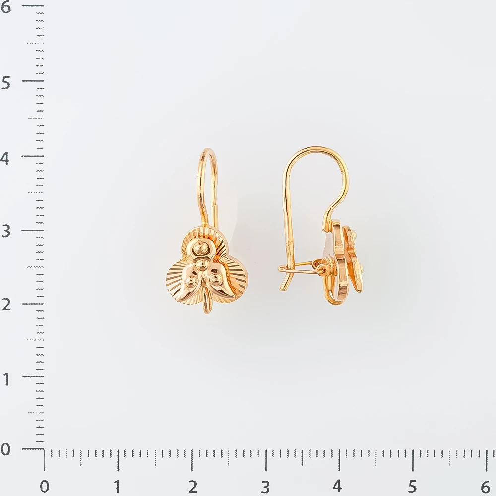 Серьги из красного золота 583 пробы