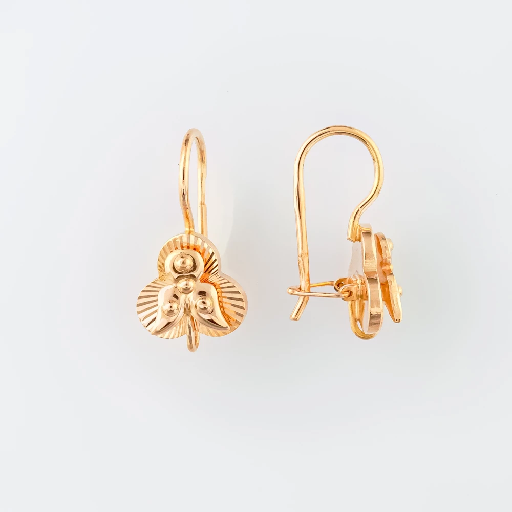 Серьги из красного золота 583 пробы
