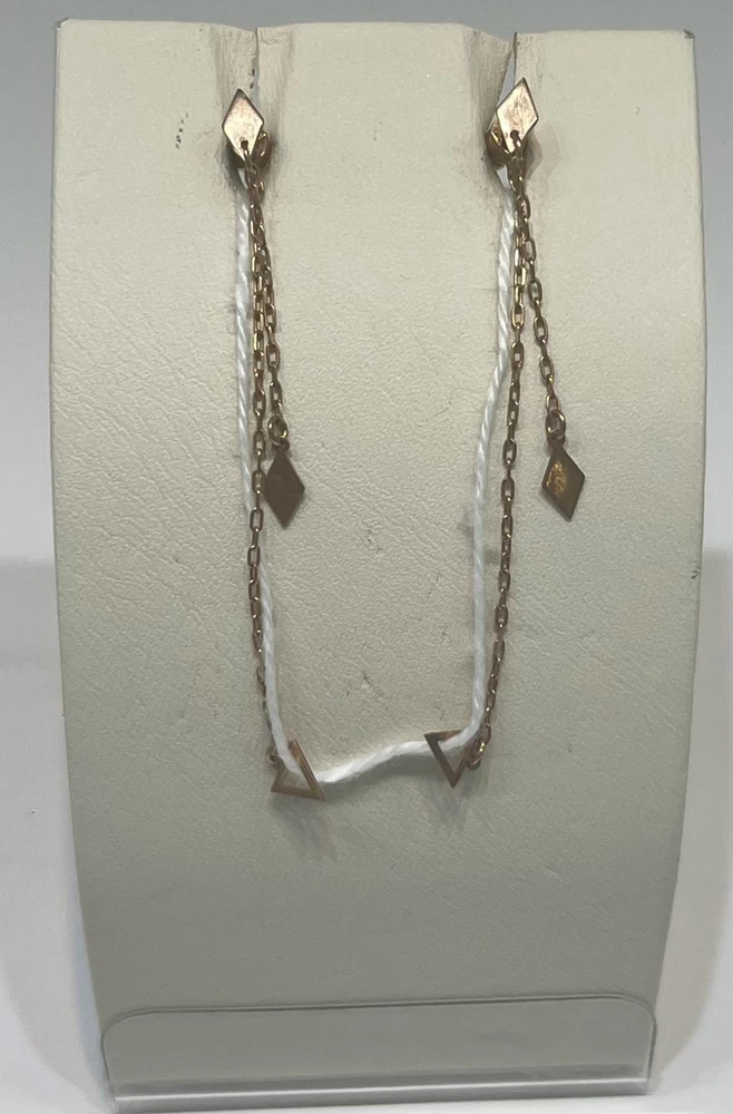 Серьги из красного золота 585 пробы