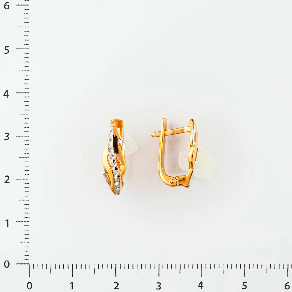 Серьги из красного золота 585 пробы