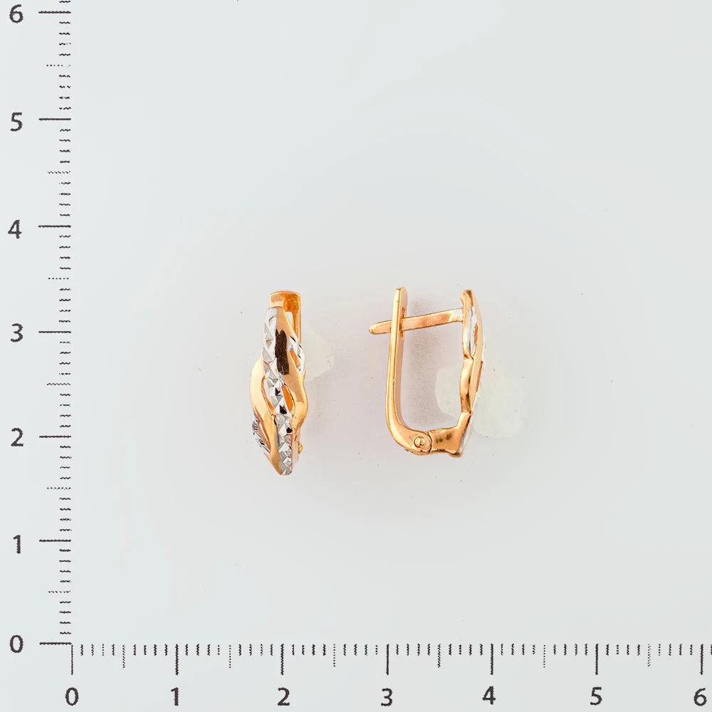 Серьги из красного золота 585 пробы