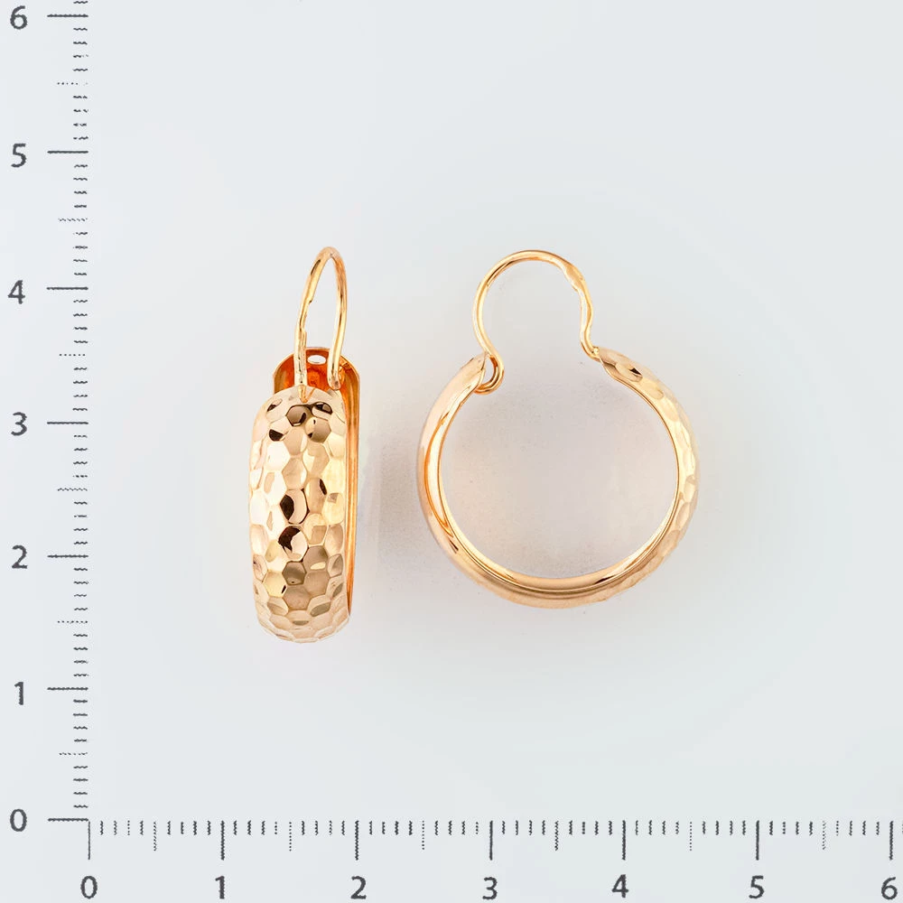 Серьги из красного золота 585 пробы