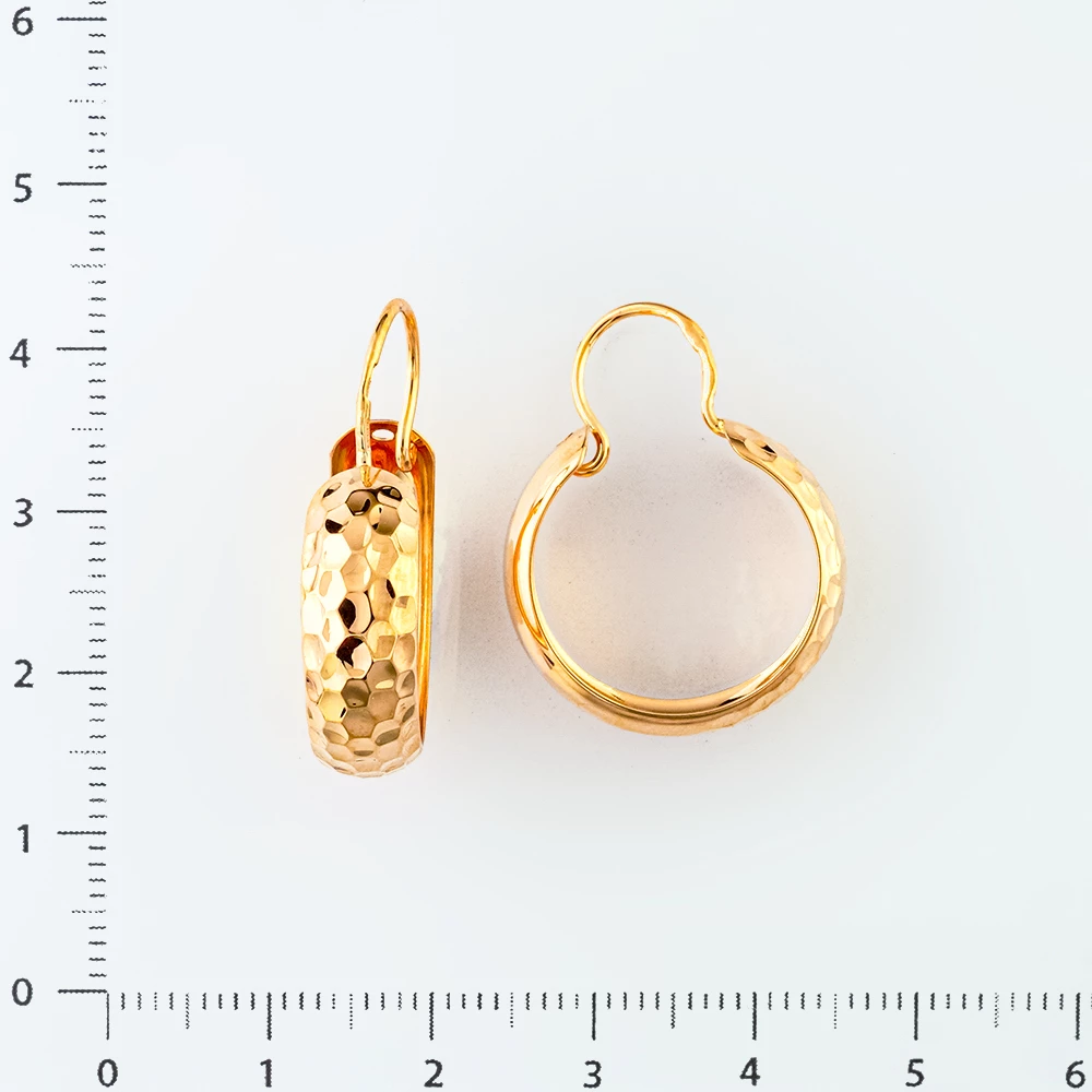 Серьги из красного золота 585 пробы