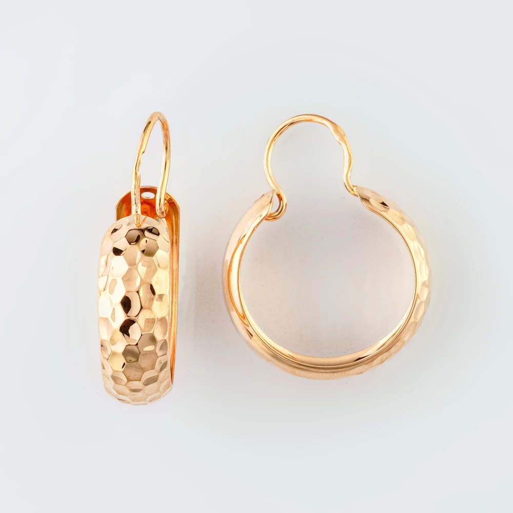 Серьги из красного золота 585 пробы