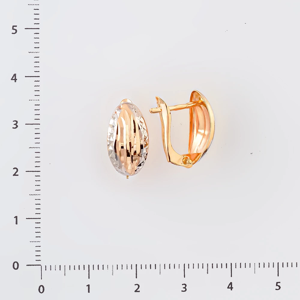 Серьги из красного золота 585 пробы 2