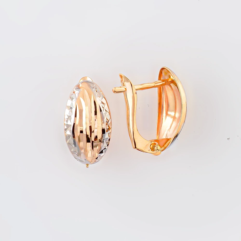 Серьги из красного золота 585 пробы 1