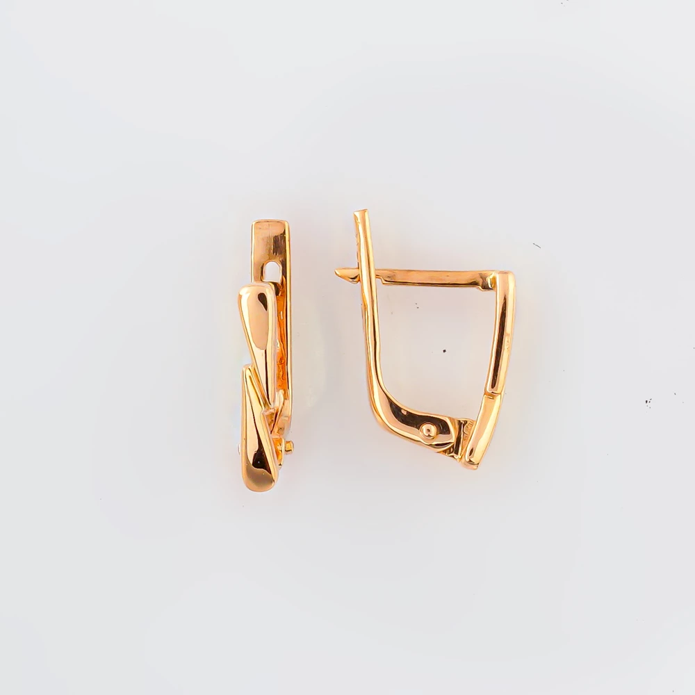 Серьги из красного золота 585 пробы