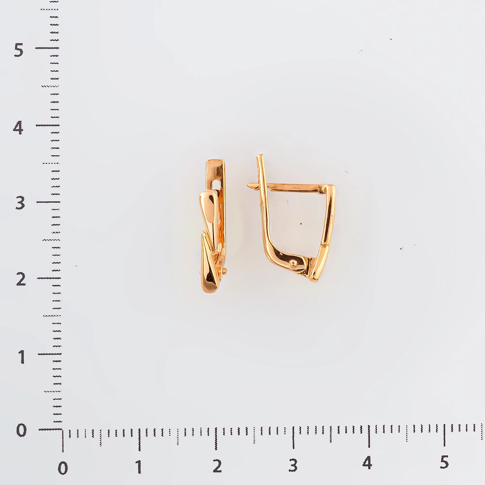 Серьги из красного золота 585 пробы