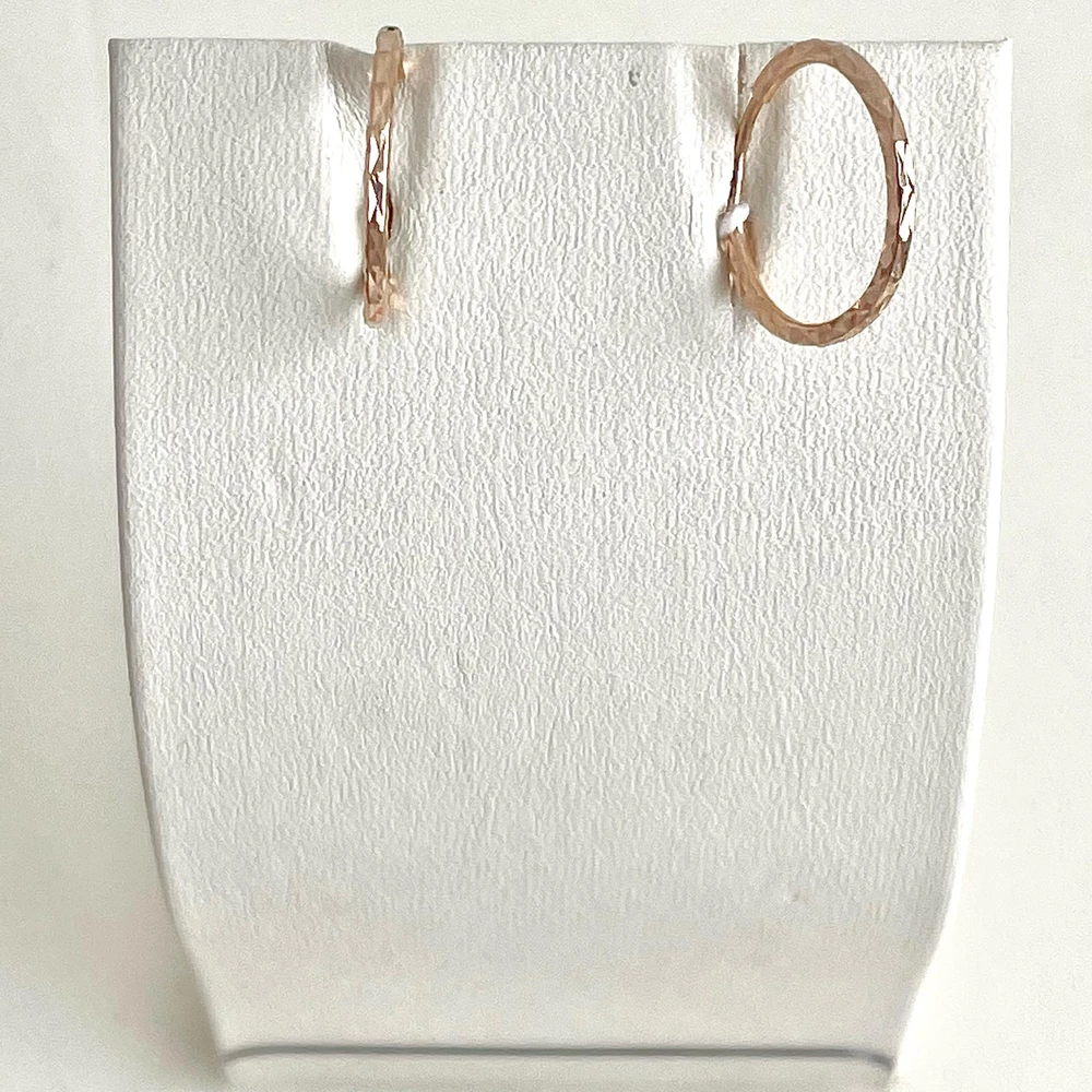 Серьги конго из красного золота 585 пробы