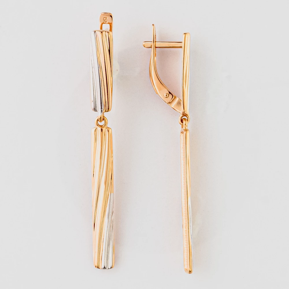 Серьги из красного золота 585 пробы