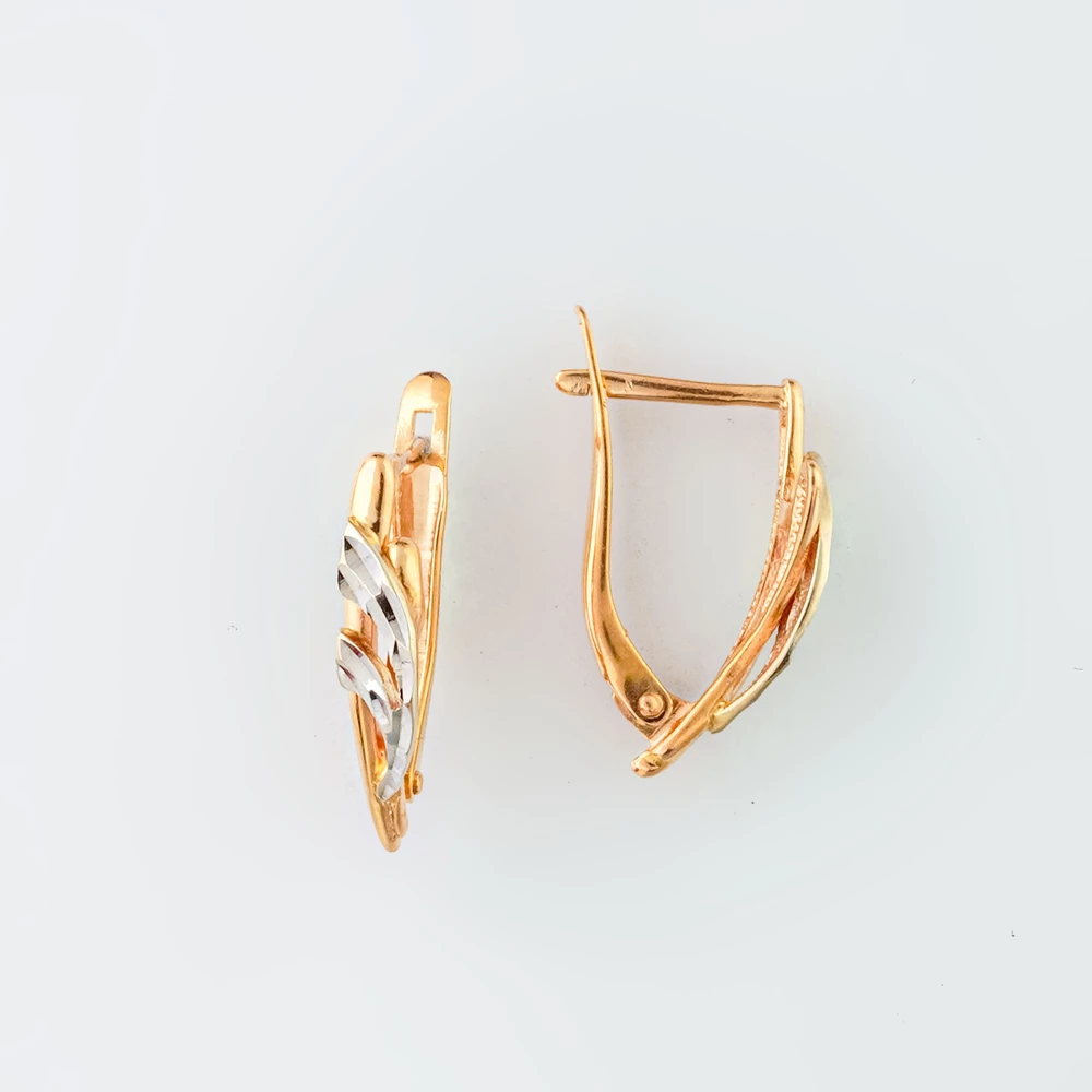 Серьги из красного золота 585 пробы