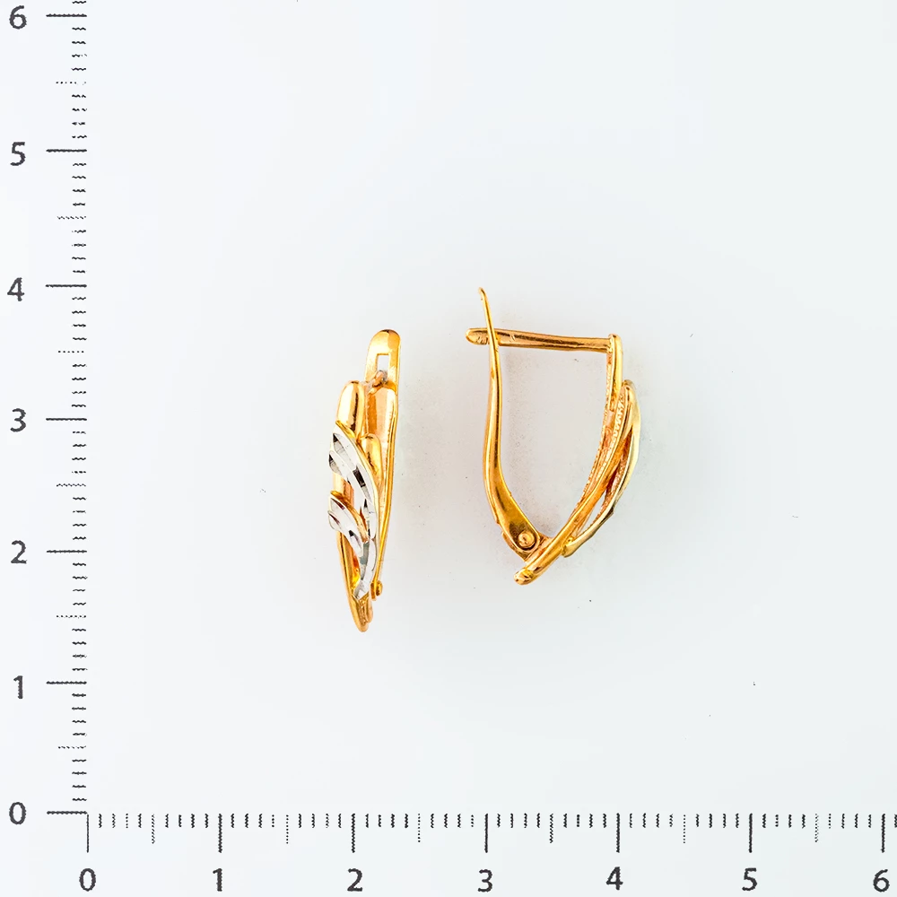 Серьги из красного золота 585 пробы