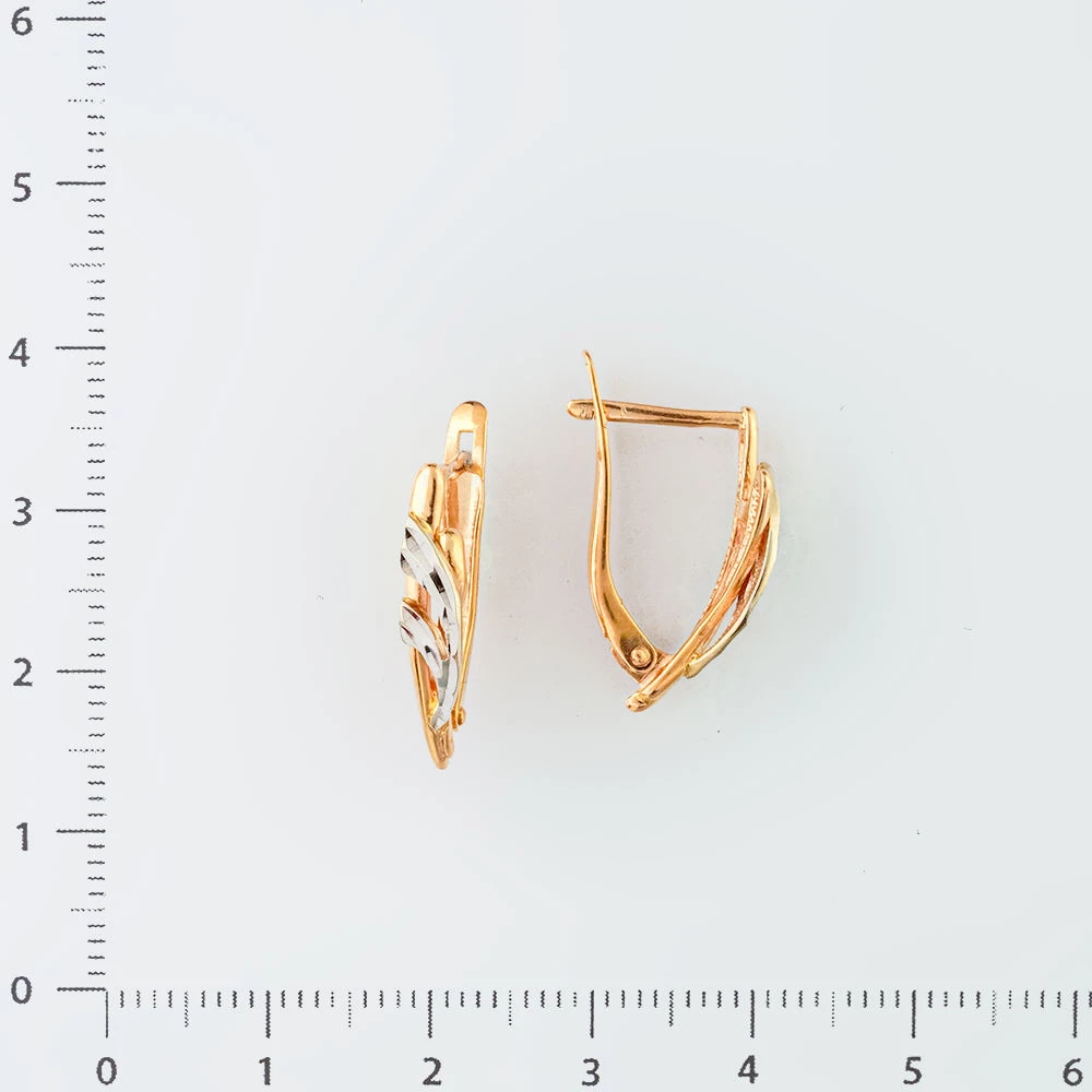 Серьги из красного золота 585 пробы