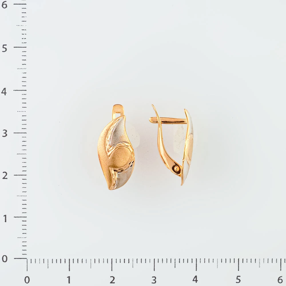 Серьги из красного золота 585 пробы