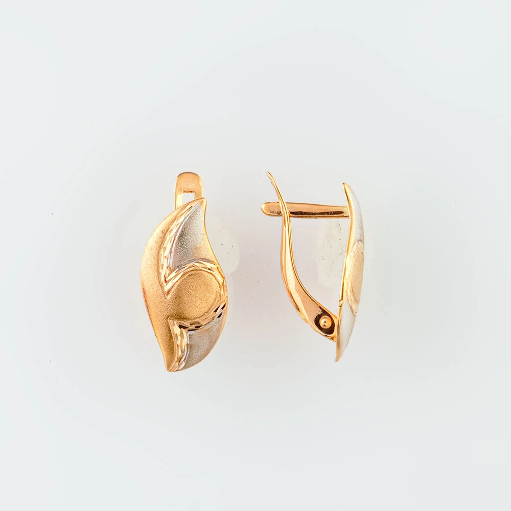 Серьги из красного золота 585 пробы