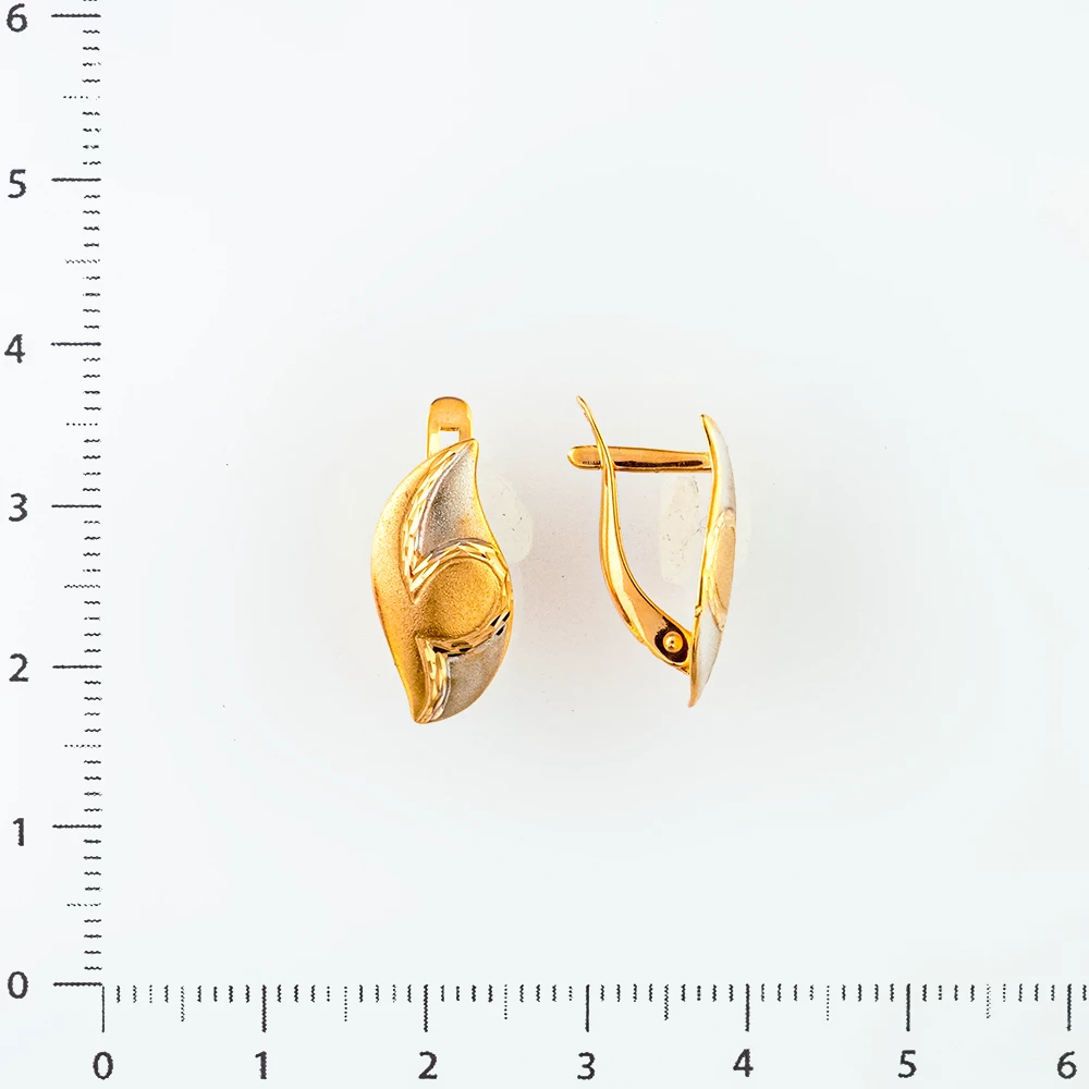 Серьги из красного золота 585 пробы