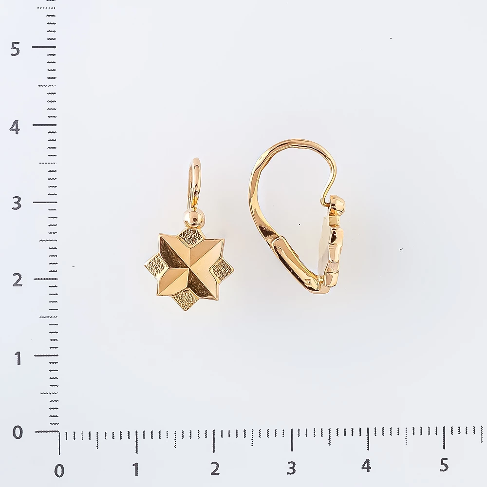 Серьги из красного золота 583 пробы