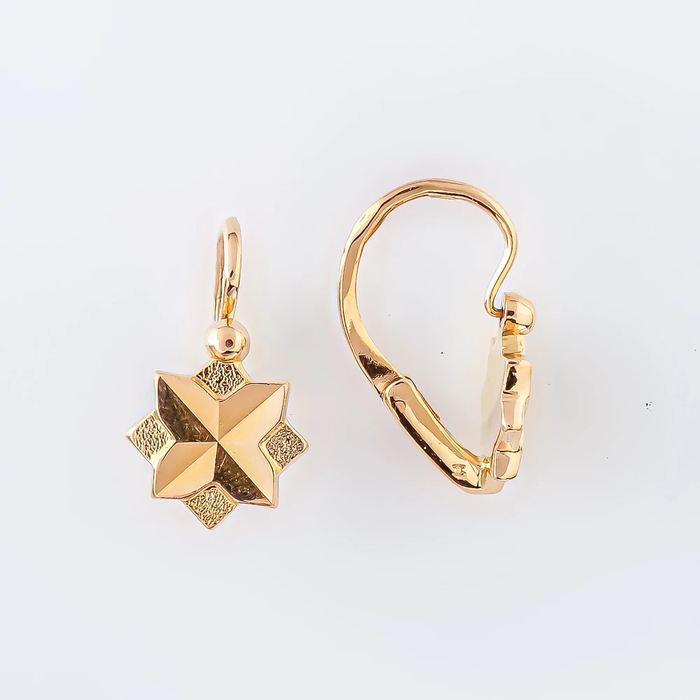 Серьги из красного золота 583 пробы