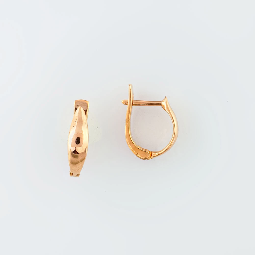 Серьги из красного золота 585 пробы