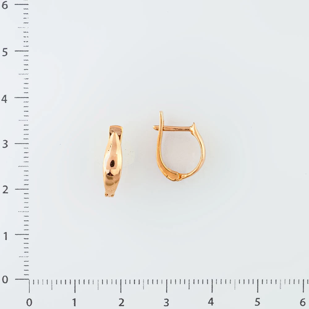 Серьги из красного золота 585 пробы