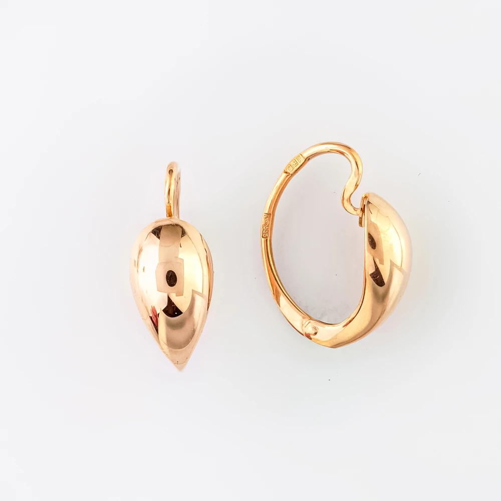 Серьги из красного золота 585 пробы