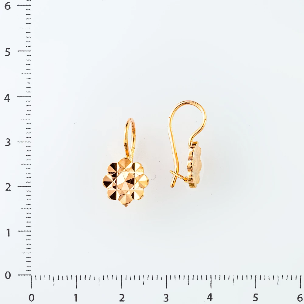 Серьги из красного золота 583 пробы