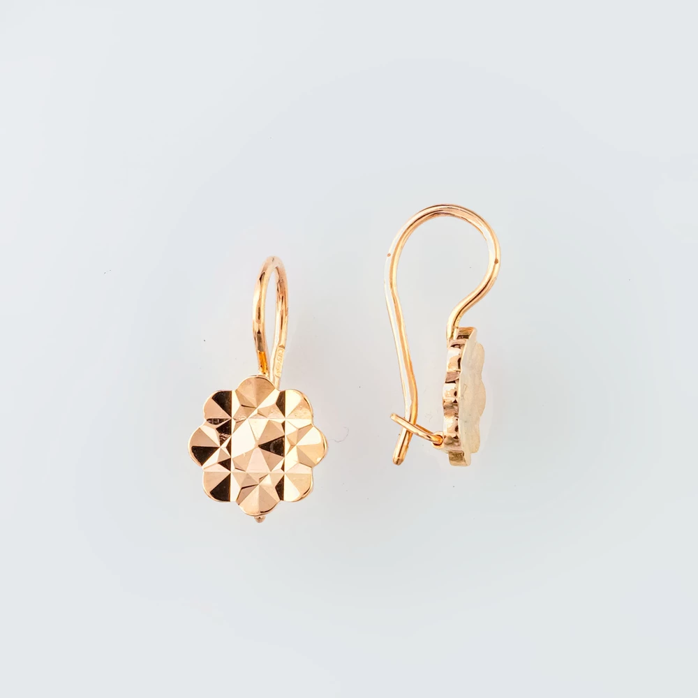 Серьги из красного золота 583 пробы