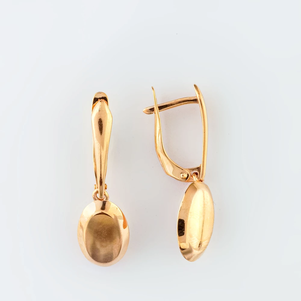Серьги из красного золота 585 пробы