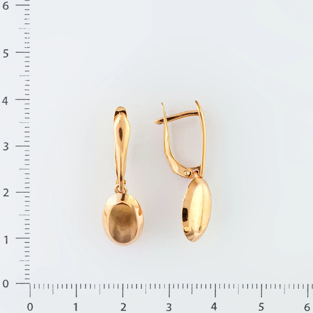 Серьги из красного золота 585 пробы