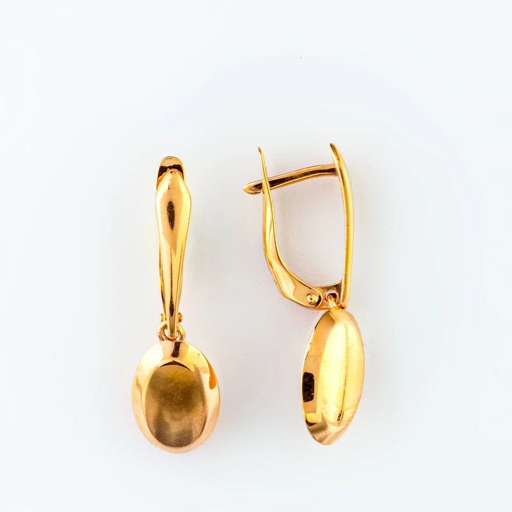 Серьги из красного золота 585 пробы