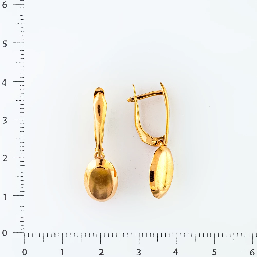 Серьги из красного золота 585 пробы