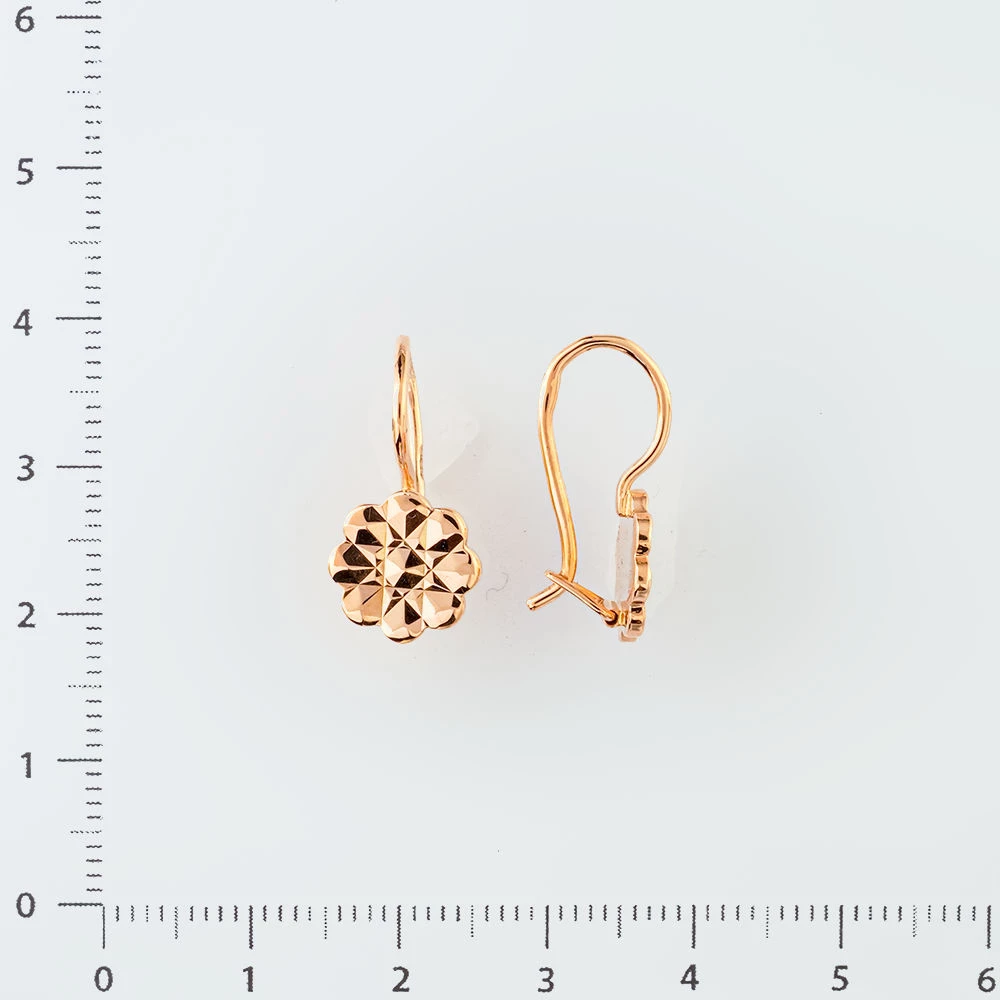 Серьги из красного золота 583 пробы