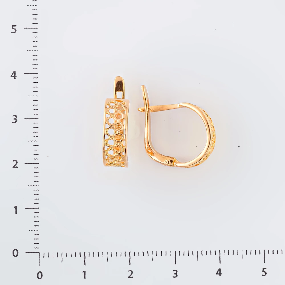 Серьги из красного золота 583 пробы