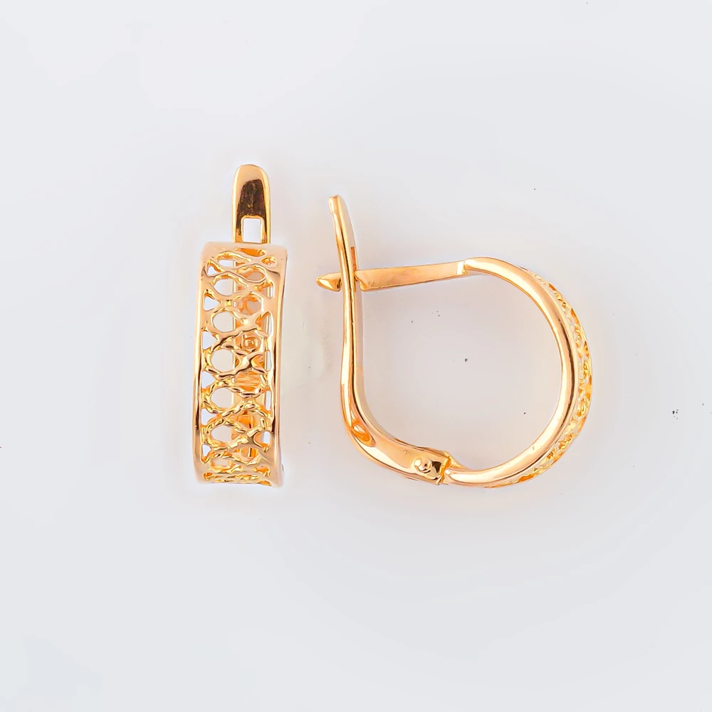 Серьги из красного золота 583 пробы