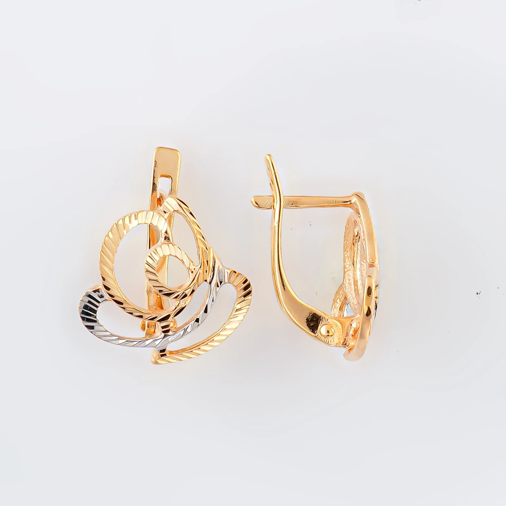 Серьги из красного золота 585 пробы