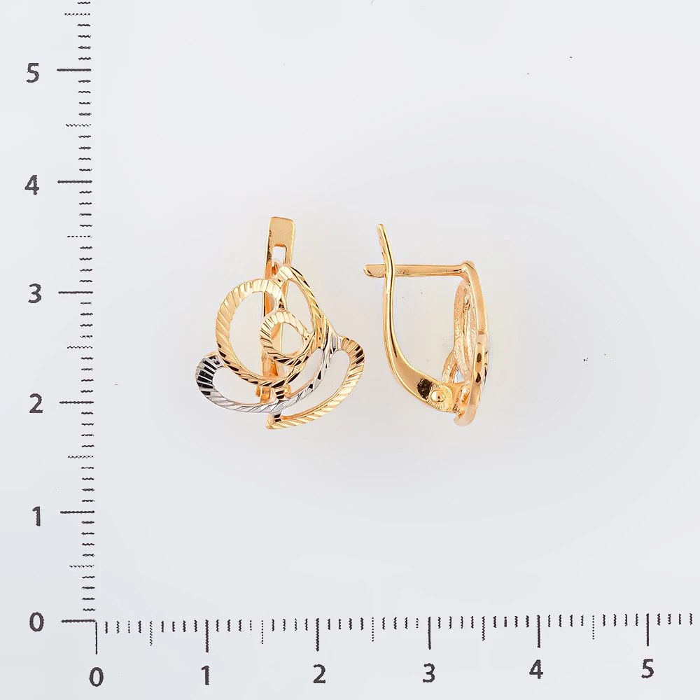 Серьги из красного золота 585 пробы