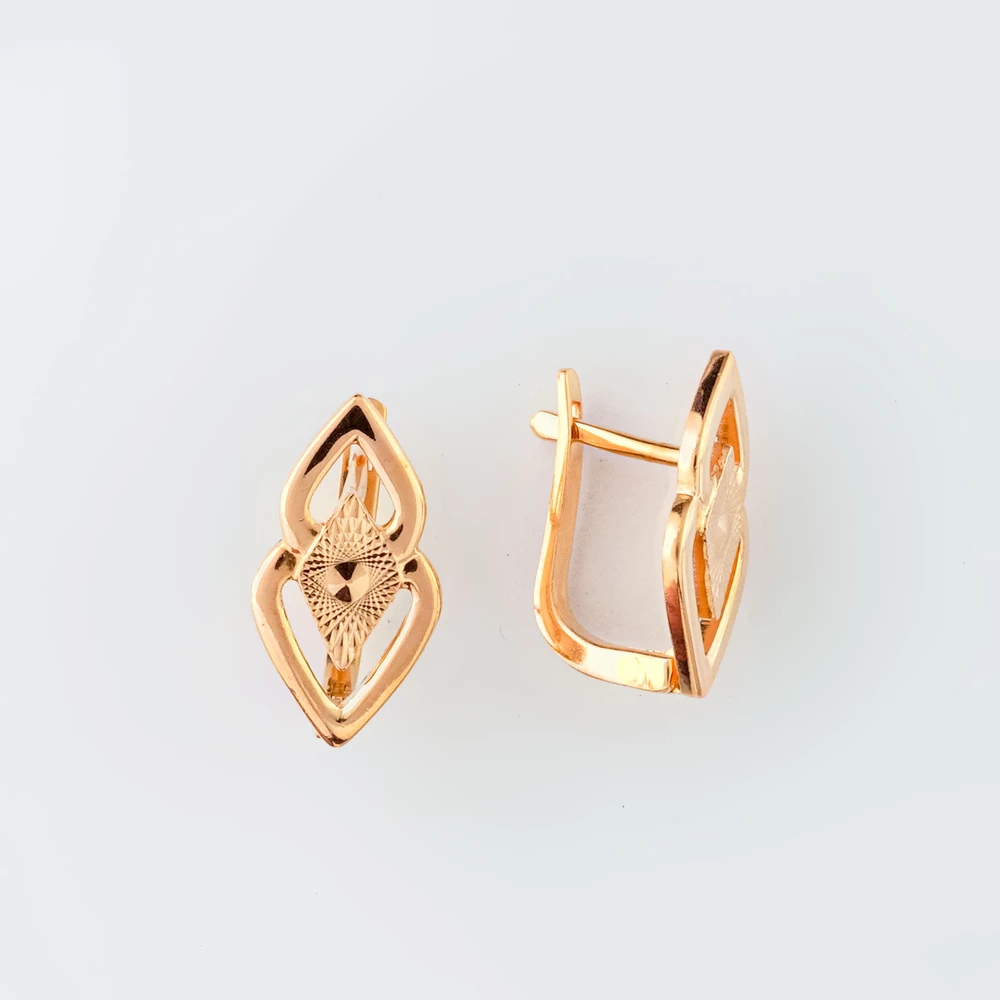 Серьги из красного золота 585 пробы