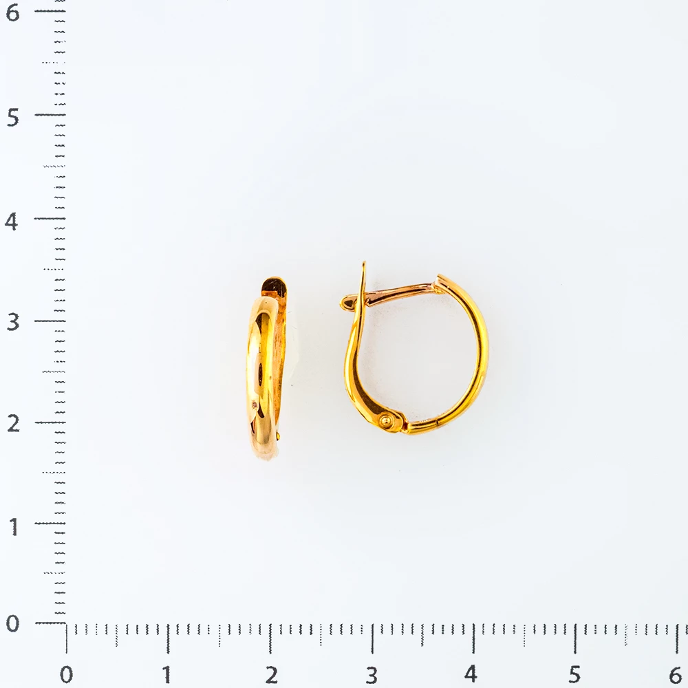 Серьги из красного золота 585 пробы