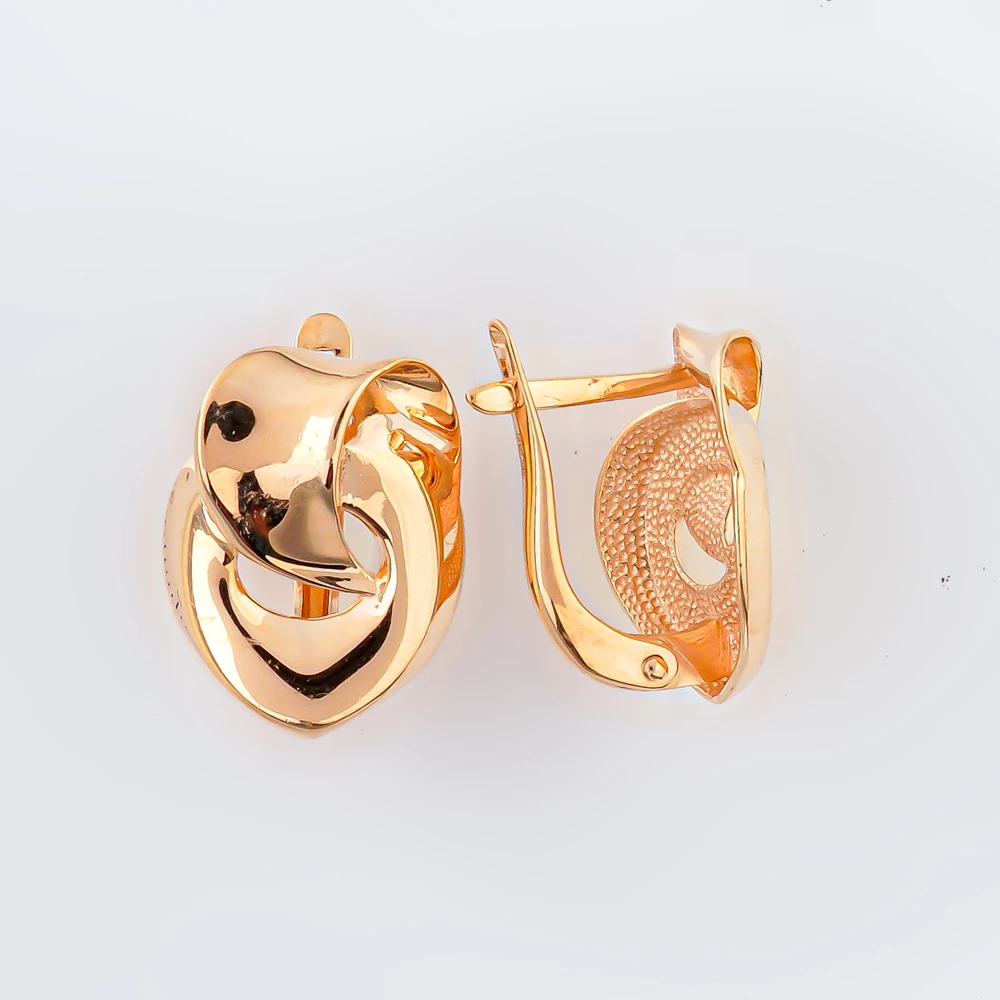 Серьги из красного золота 585 пробы 1