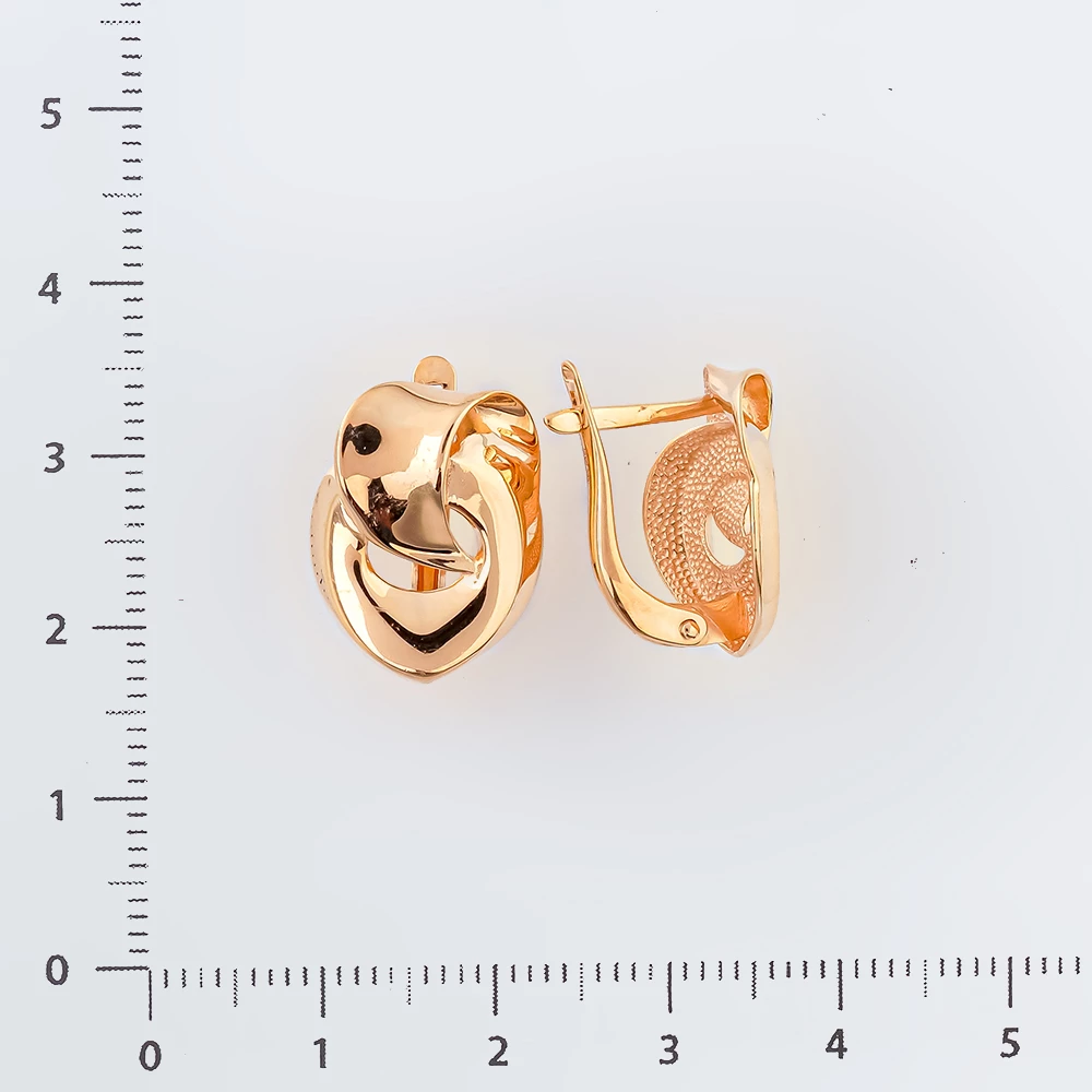 Серьги из красного золота 585 пробы 2
