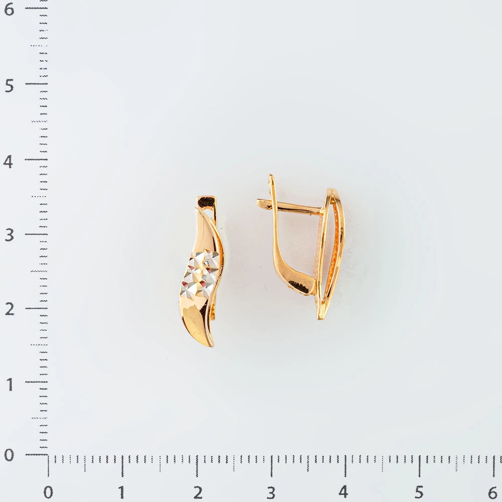 Серьги из красного золота 585 пробы