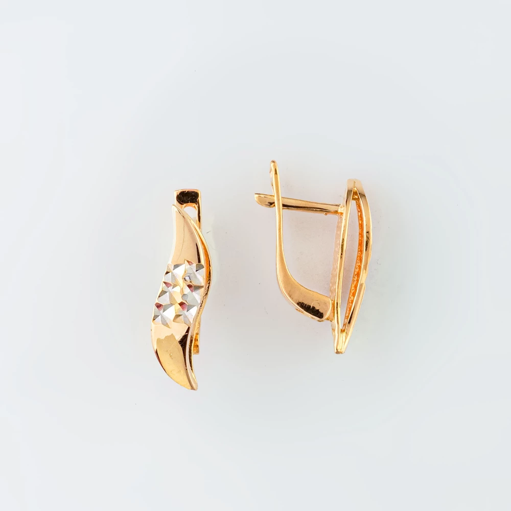 Серьги из красного золота 585 пробы