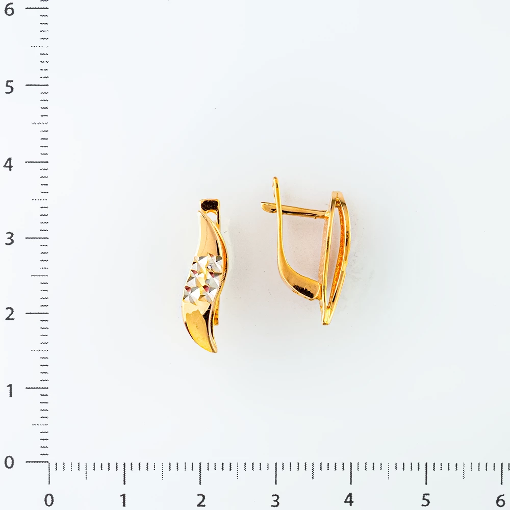 Серьги из красного золота 585 пробы