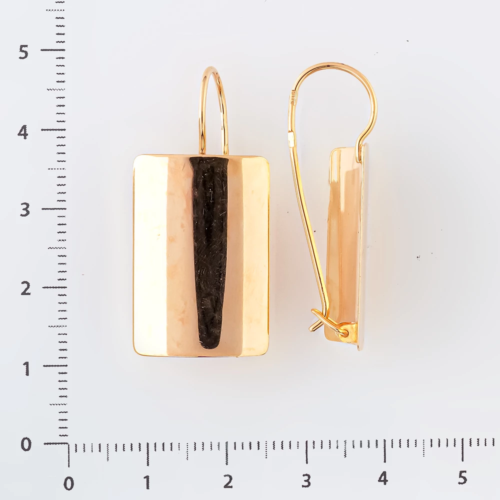 Серьги из красного золота 585 пробы