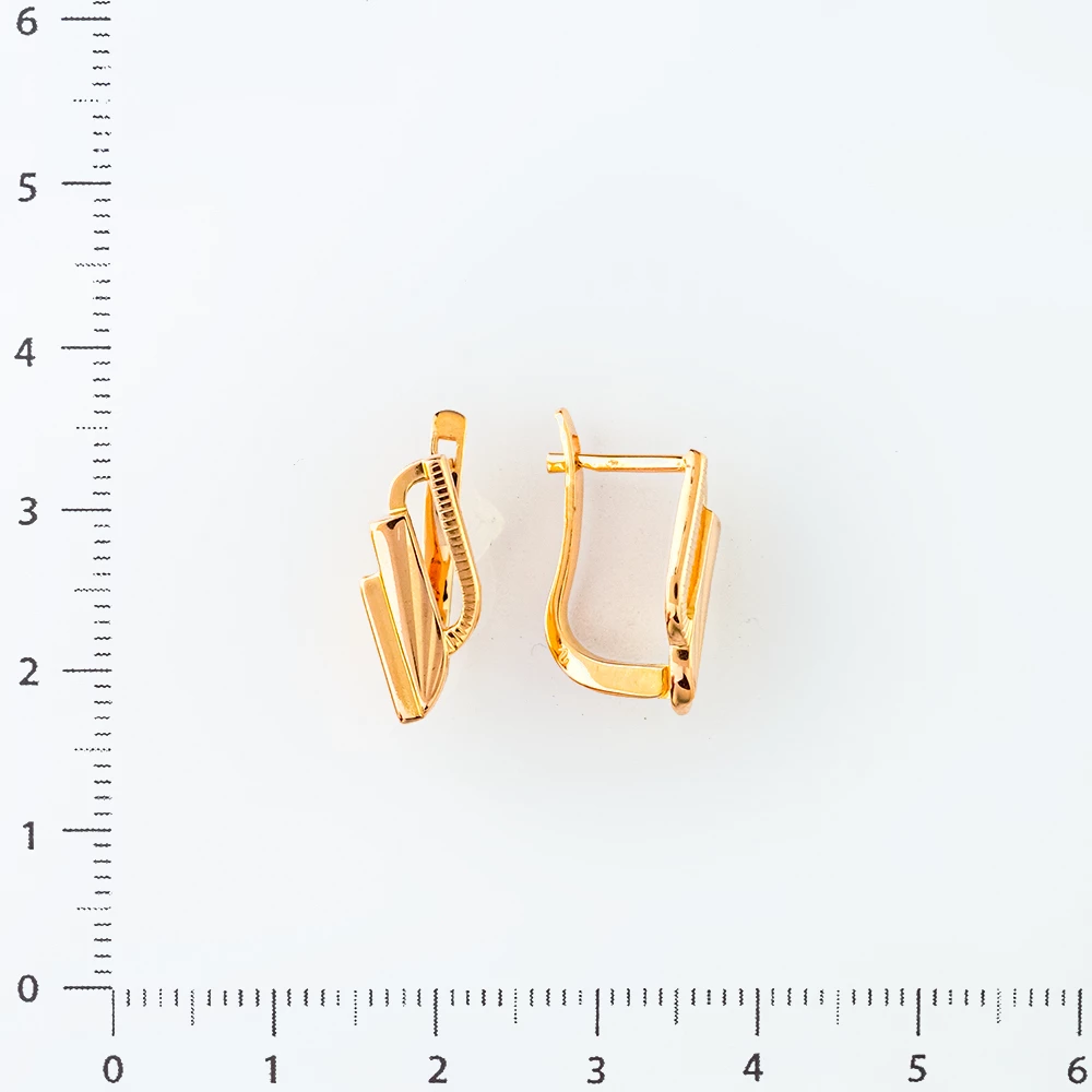 Серьги из красного золота 585 пробы