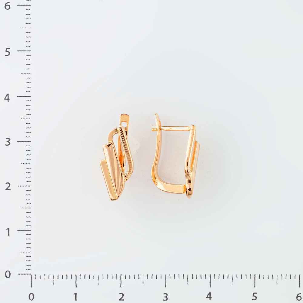 Серьги из красного золота 585 пробы