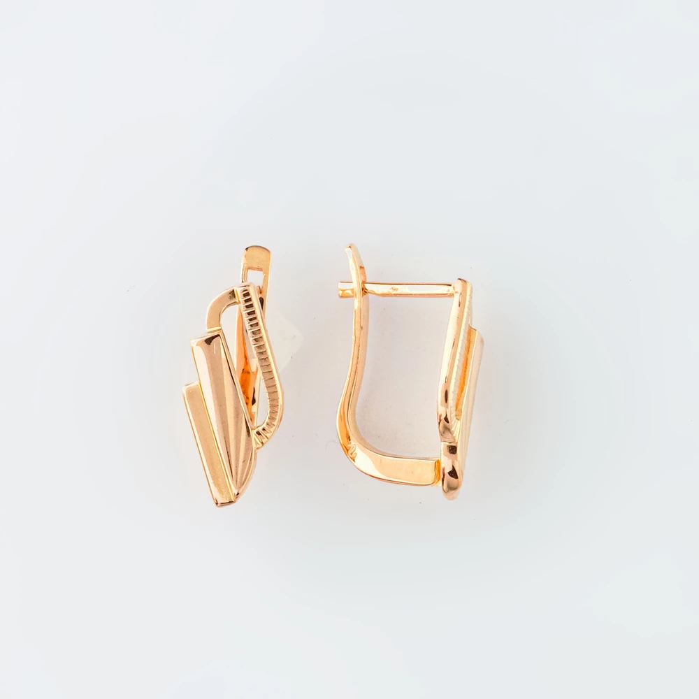 Серьги из красного золота 585 пробы