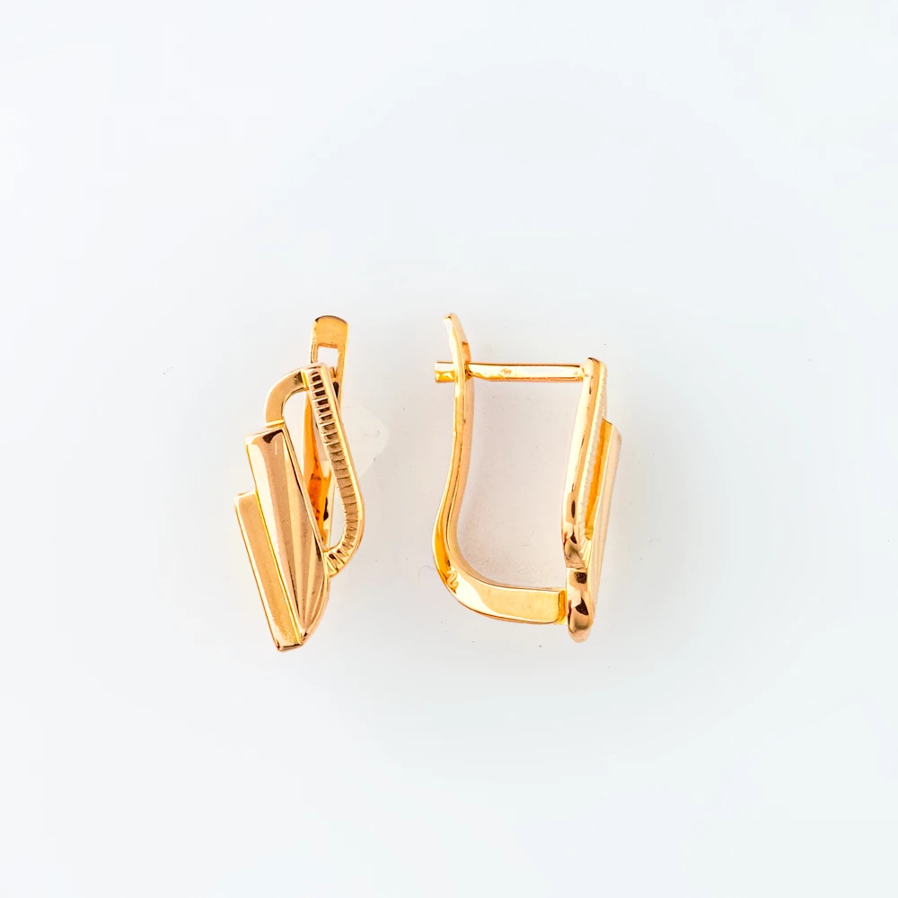 Серьги из красного золота 585 пробы