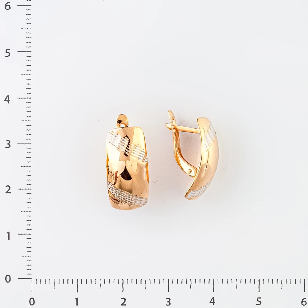 Серьги из красного золота 585 пробы